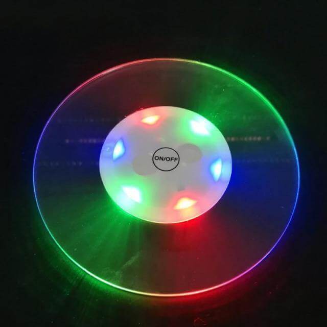 Slim Clear LED Drink Coaster