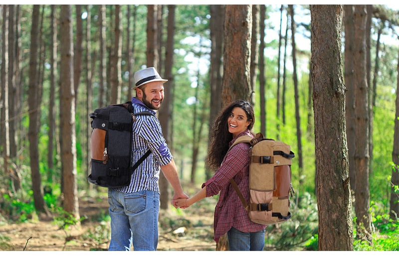 Practical Men's Canvas Travel Rucksack Bag