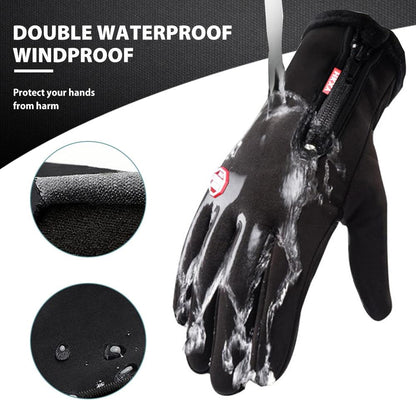Warm Waterproof Gloves with Grippy Palm Design
