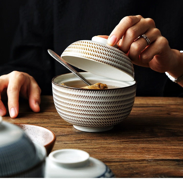Colorful Miso Noodle Soup Bowl