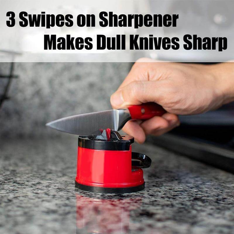 Easy Grip Kitchen Knife Sharpener with Suction Base