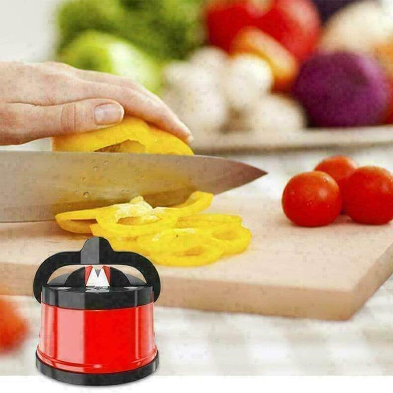 Easy Grip Kitchen Knife Sharpener with Suction Base