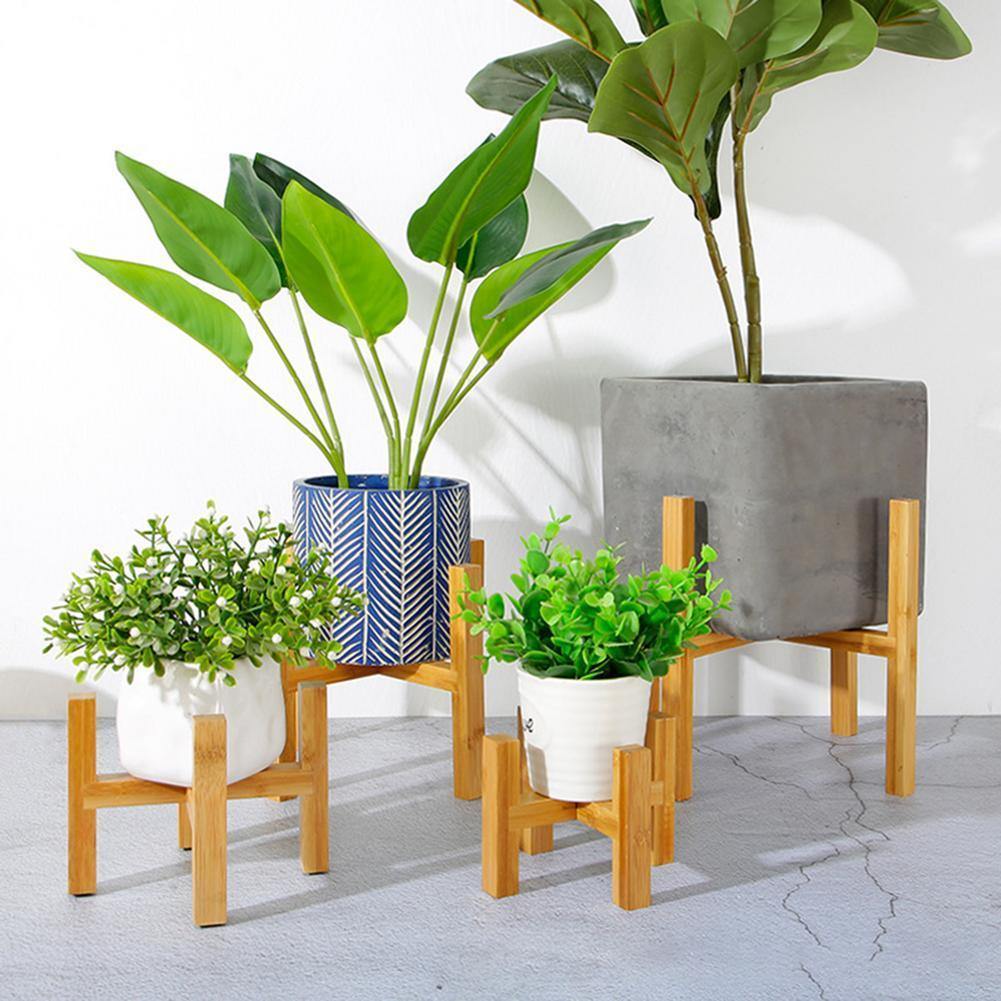 Natural Bamboo Indoor Plant Holder - Fesara