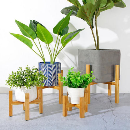 Natural Bamboo Indoor Plant Holder - Fesara
