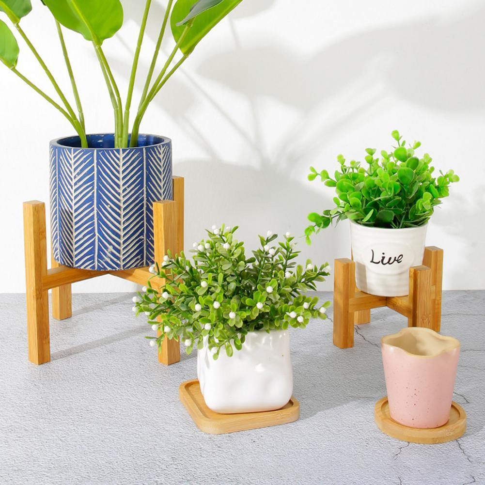 Natural Bamboo Indoor Plant Holder