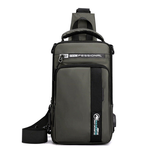 Secure USB Charge Water Resistant Crossbody Bag - Fesara