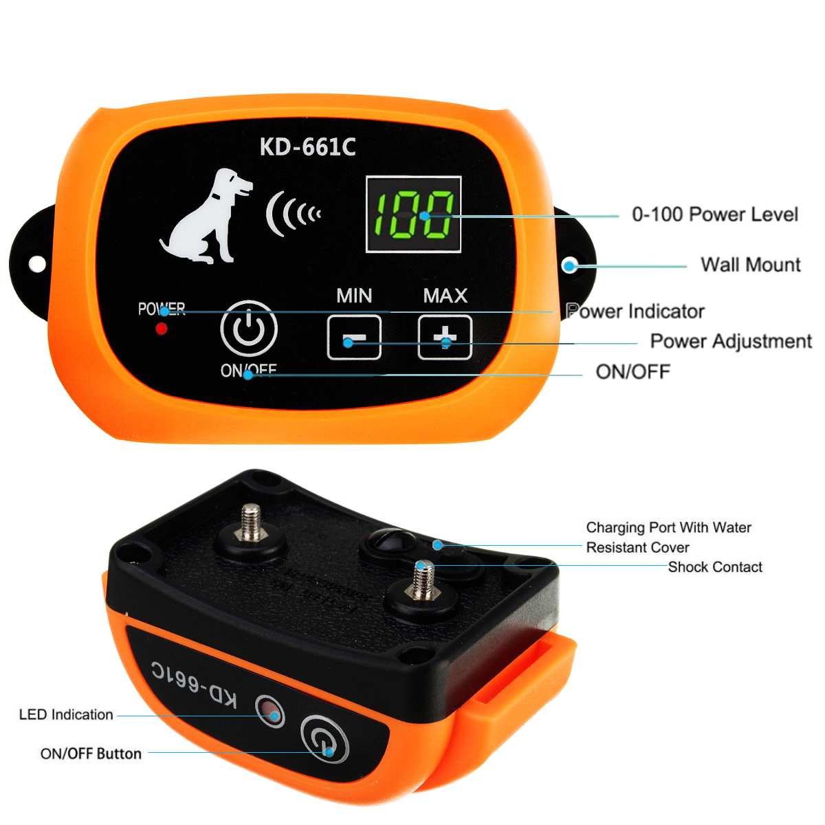 Easy Install Pet Fence – Waterproof & Rechargeable Dog System