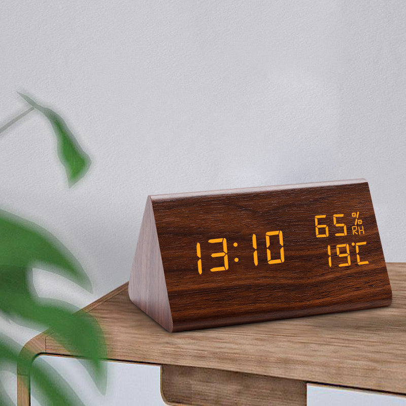 Compact Digital Alarm Clock with LED Display and Temperature - Fesara