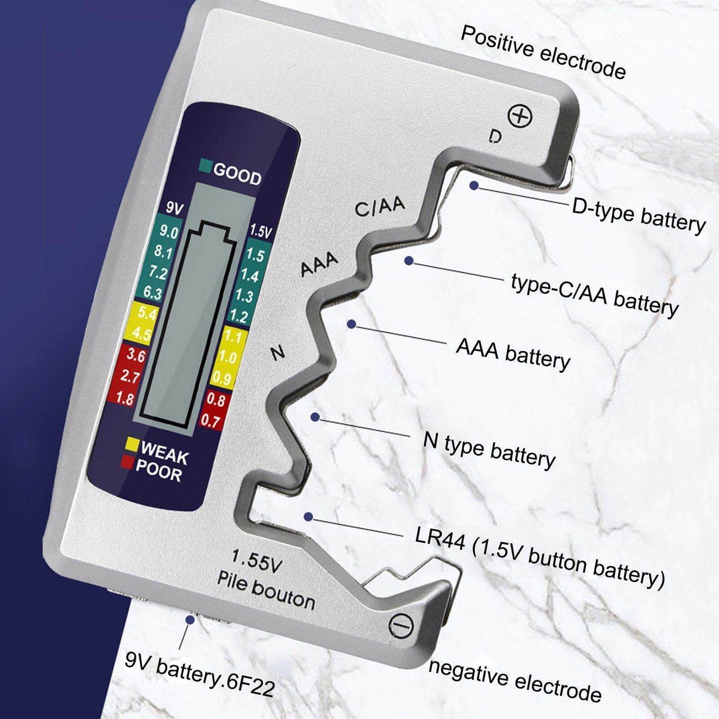 Accurate LCD Battery Life Tester Device