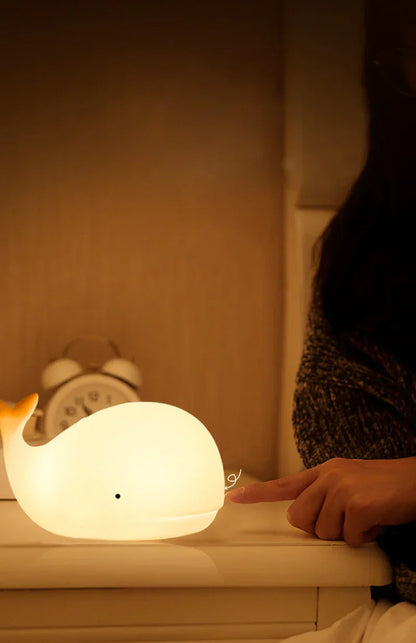 Colorful Whale LED Night Lamp