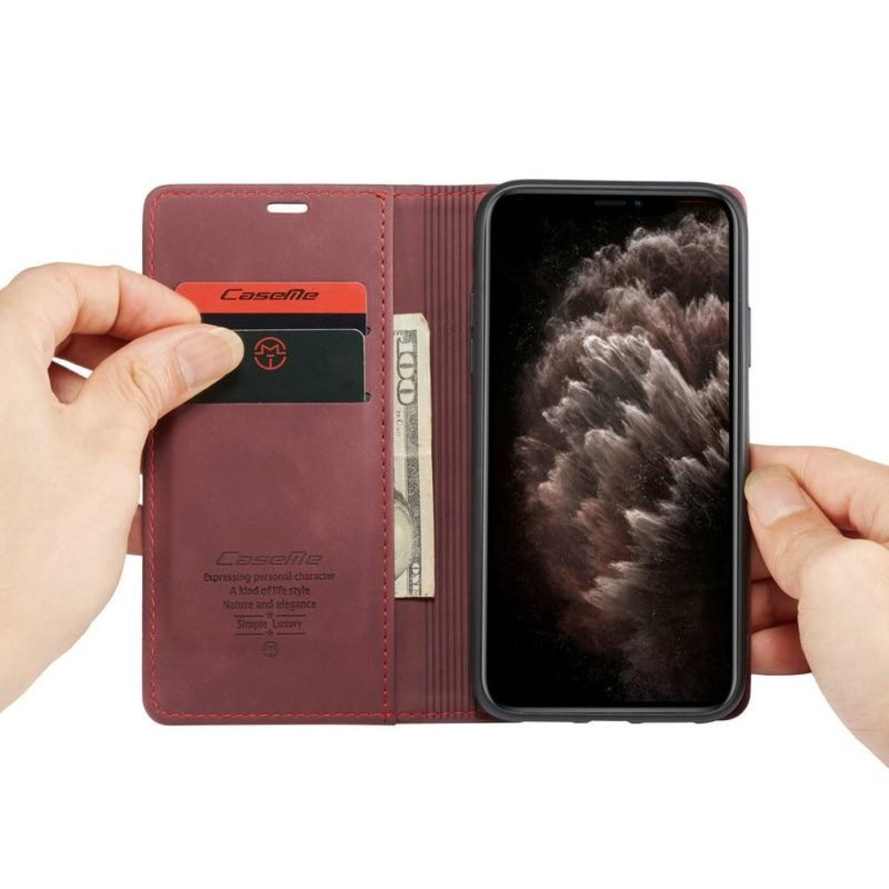 Slim Magnetic Phone Wallet Case for iPhone