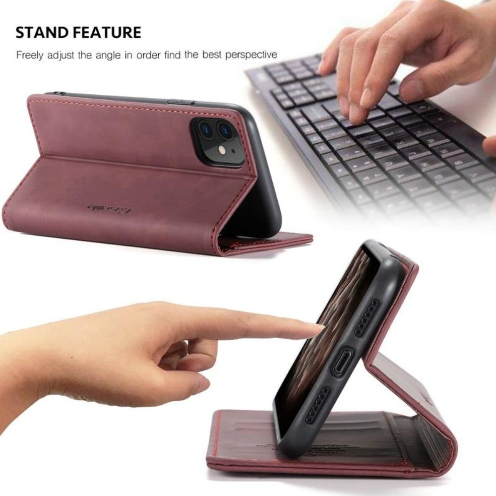 Slim Magnetic Phone Wallet Case for iPhone