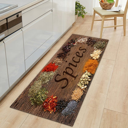 Soft Grip Kitchen Floor Mat with Food Design