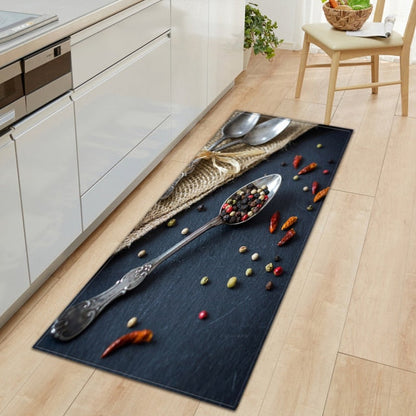 Soft Grip Kitchen Floor Mat with Food Design