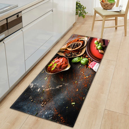 Soft Grip Kitchen Floor Mat with Food Design