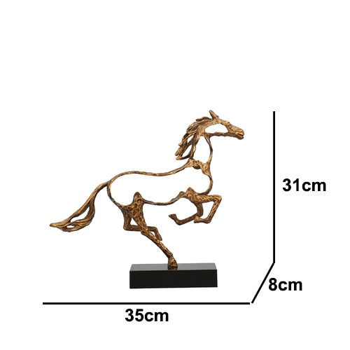 Simple Modern Horse Statue Decor Figurine - Fesara
