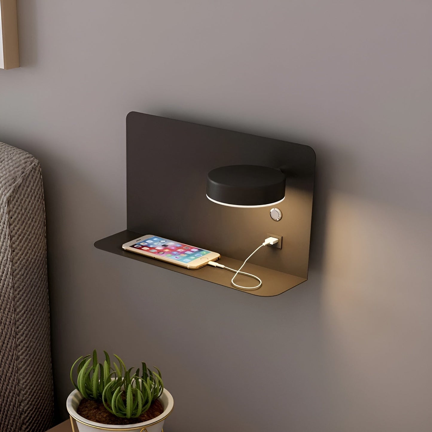 Stylish LED Wall Light with USB Rechargeable Lamp