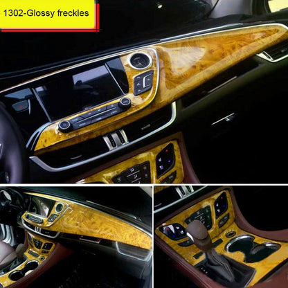 Wooden Pattern Auto Interior Decals