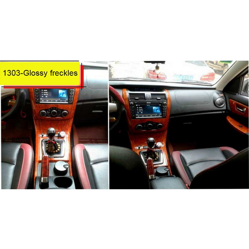 Wooden Pattern Auto Interior Decals