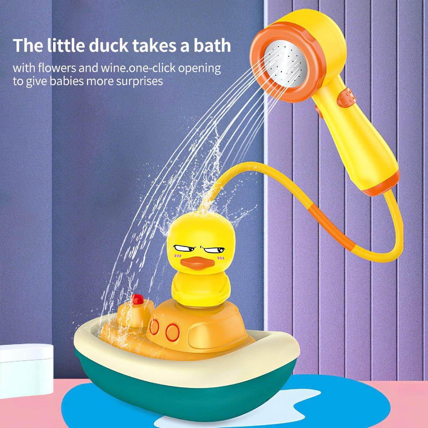 Colorful Bath Rubber Duck Water Sprayer