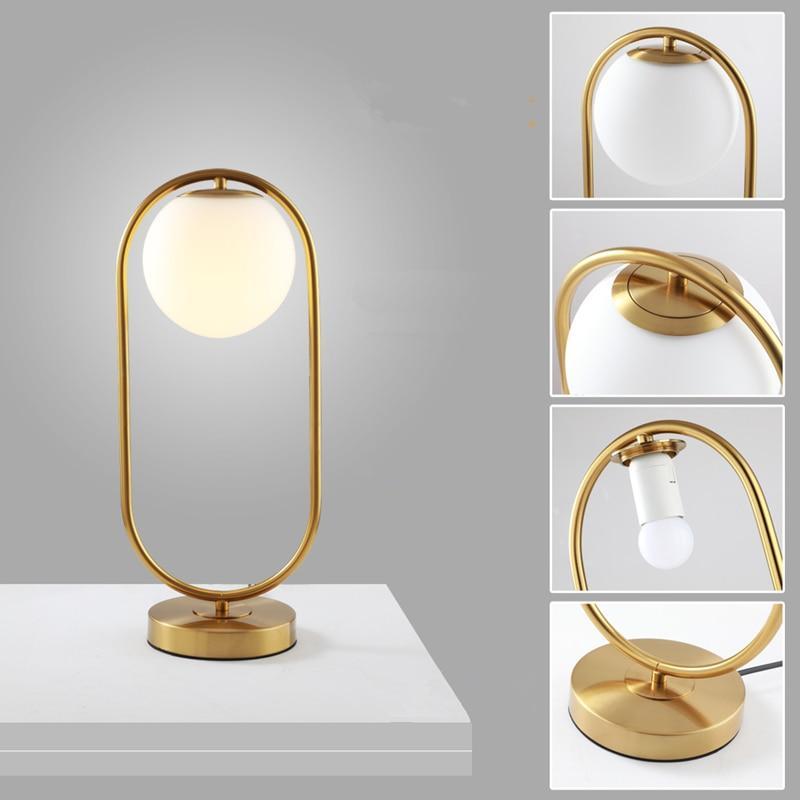 Elegant Clear Globe Desk Lamp