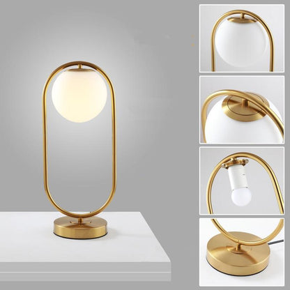 Elegant Clear Globe Desk Lamp
