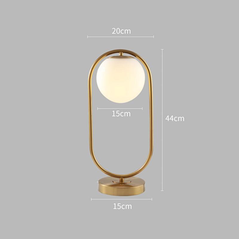 Elegant Clear Globe Desk Lamp