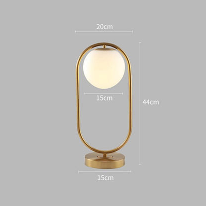 Elegant Clear Globe Desk Lamp