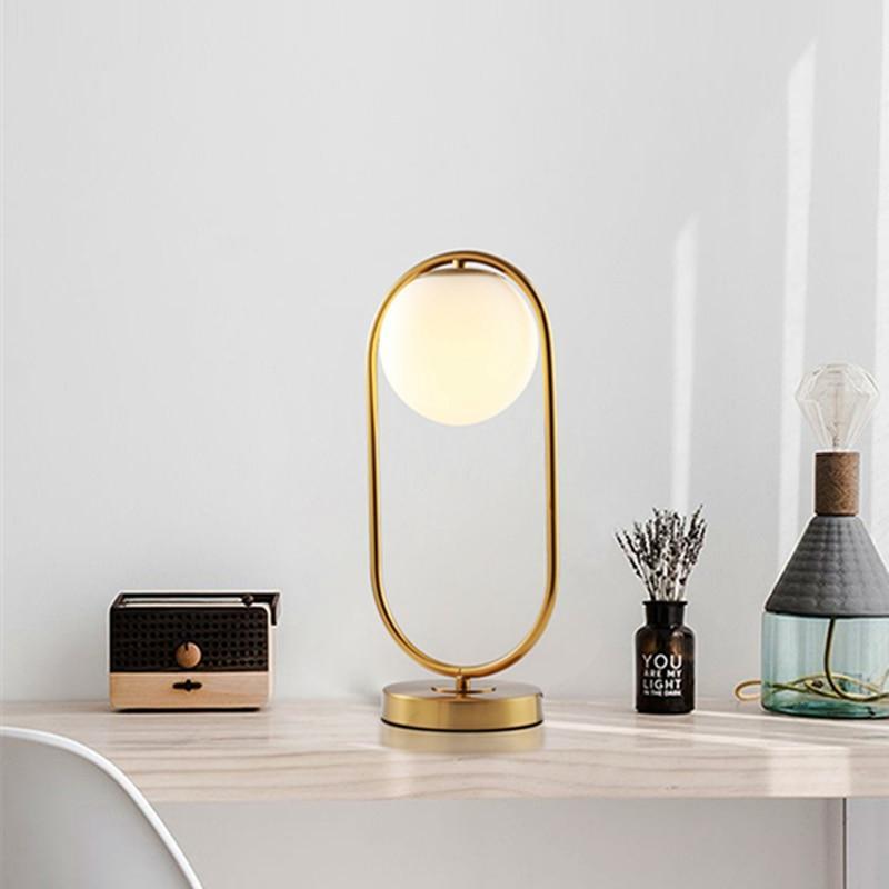 Elegant Clear Globe Desk Lamp