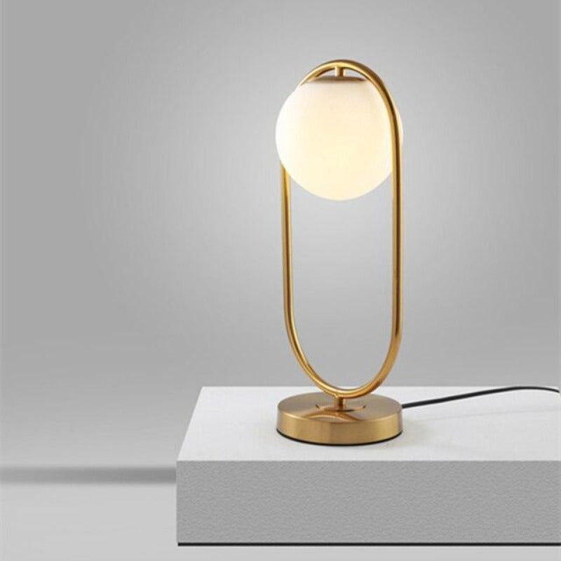 Elegant Clear Globe Desk Lamp