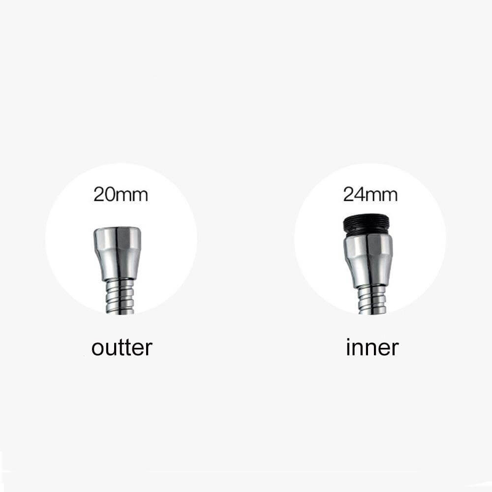 360 Degree Adjustable Low Flow Faucet Head