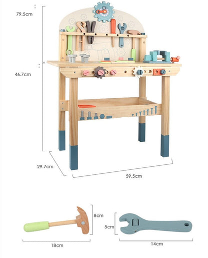 Kids Wooden Craft Tool Playset