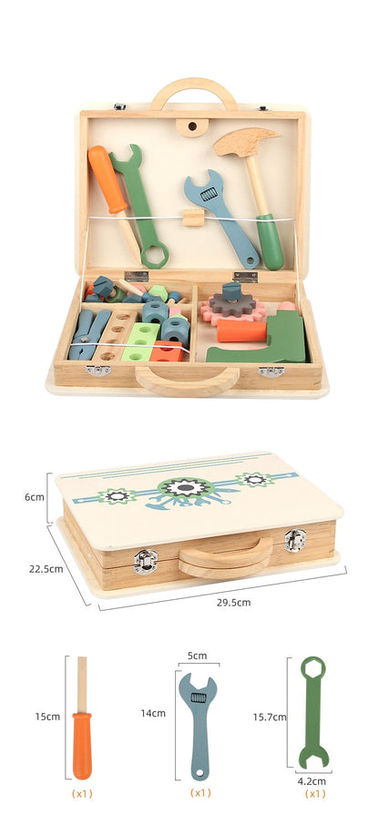 Kids Wooden Craft Tool Playset