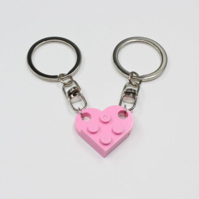 Romantic Heart Shaped Couple Keychain - Fesara