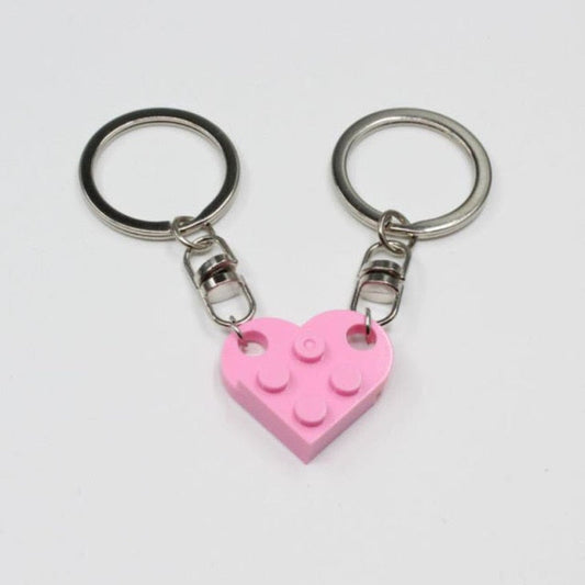 Romantic Heart Shaped Couple Keychain - Fesara