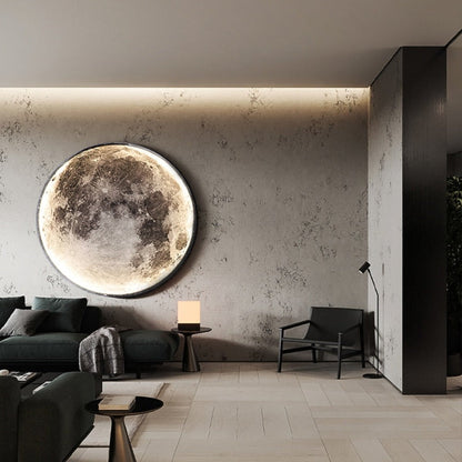 Glowing 3D LED Globe Ceiling Lamp