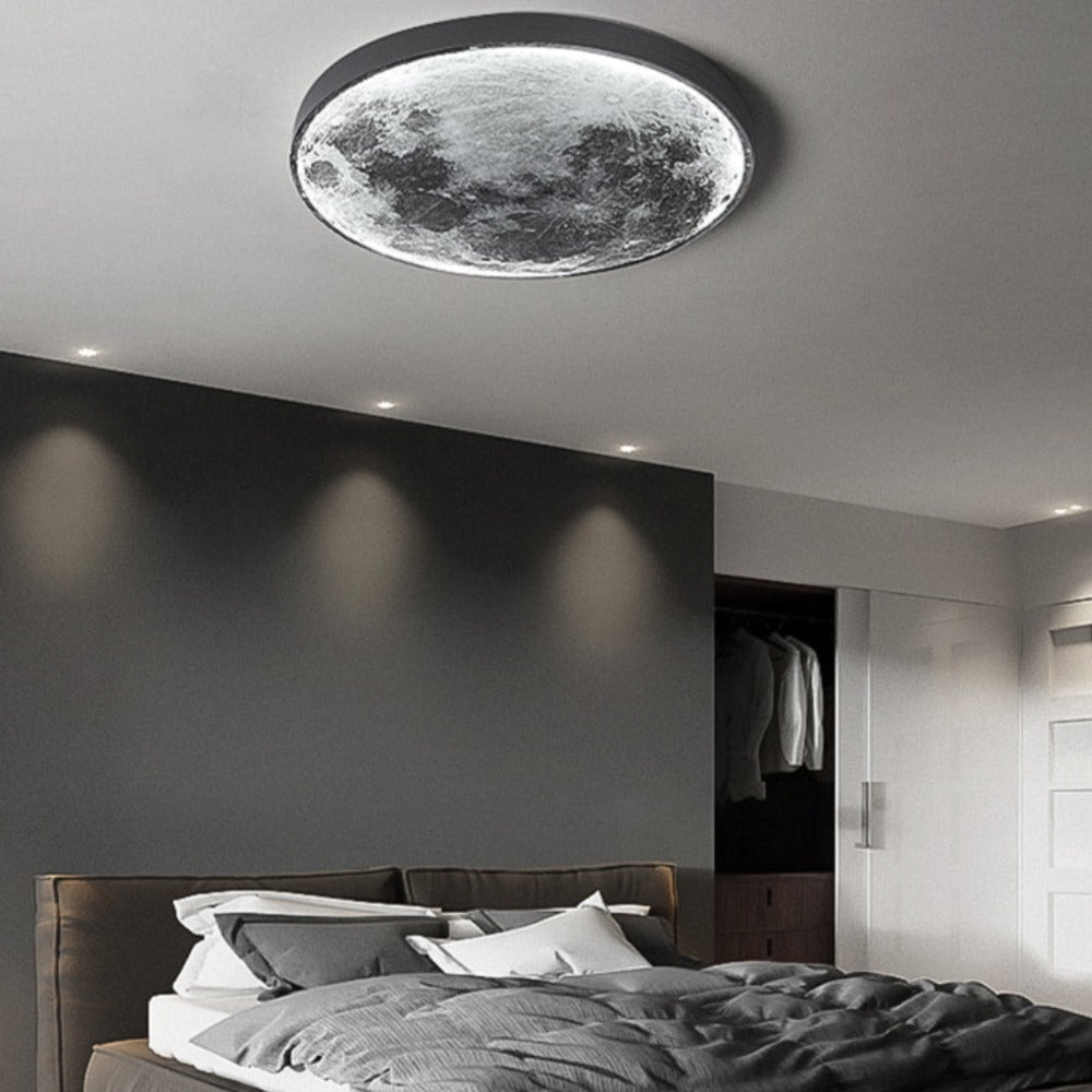 Glowing 3D LED Globe Ceiling Lamp