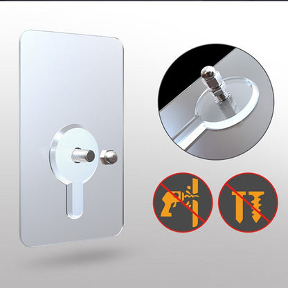 Strong Clear Sticky Wall Hooks 10-Pack