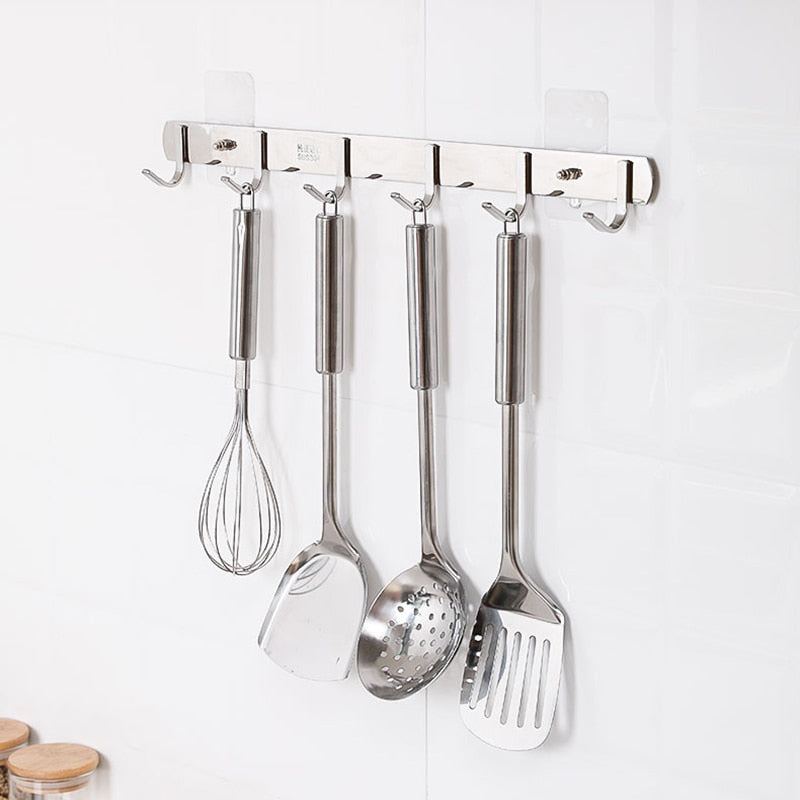 Strong Clear Sticky Wall Hooks 10-Pack