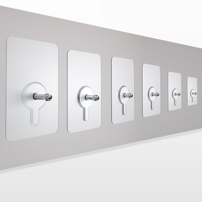 Strong Clear Sticky Wall Hooks 10-Pack
