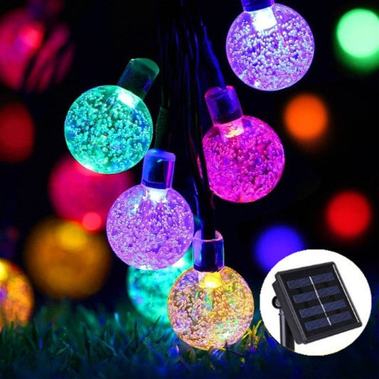 Colorful Solar Powered Garden Fairy Lights - Fesara