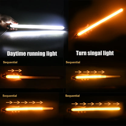 Universal 2-Pack Car LED Turn Signal Strip Lights