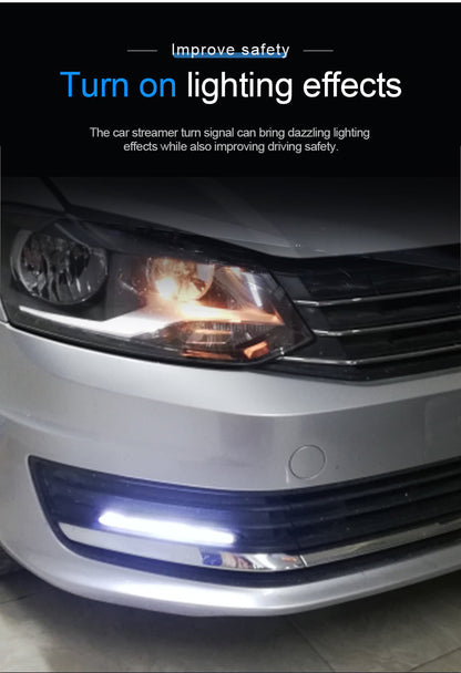 Universal 2-Pack Car LED Turn Signal Strip Lights