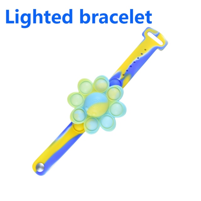 Fun Colorful Kids Fidget Spinner Wristbands - Fesara