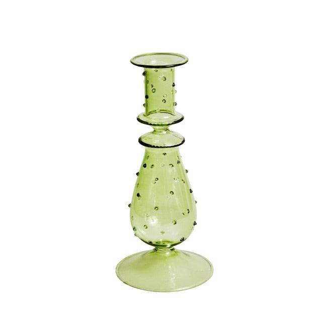 Soft Pink Glass Tea Light Holder | Home Table Decoration