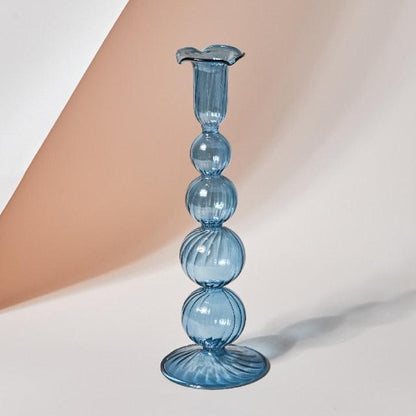 Soft Pink Glass Tea Light Holder | Home Table Decoration