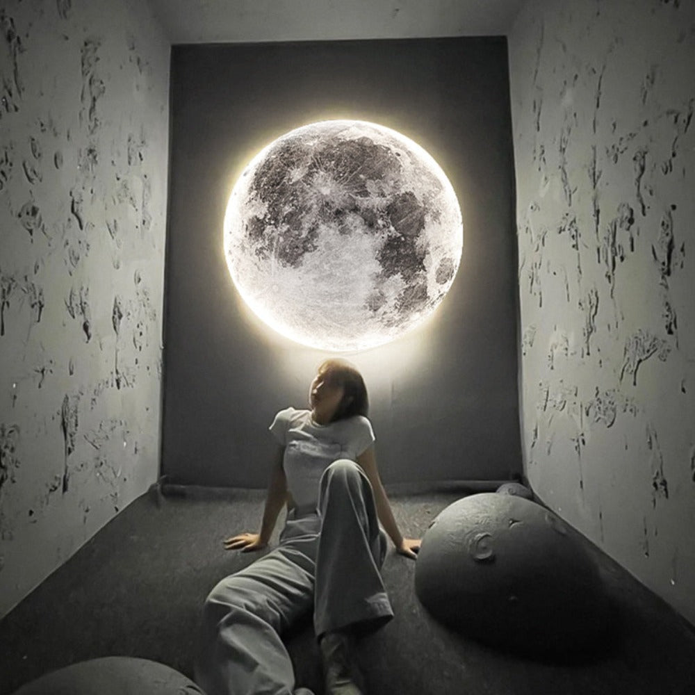 Glowing 3D LED Globe Ceiling Lamp - Fesara