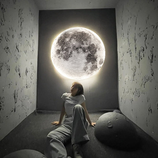 Glowing 3D LED Globe Ceiling Lamp - Fesara