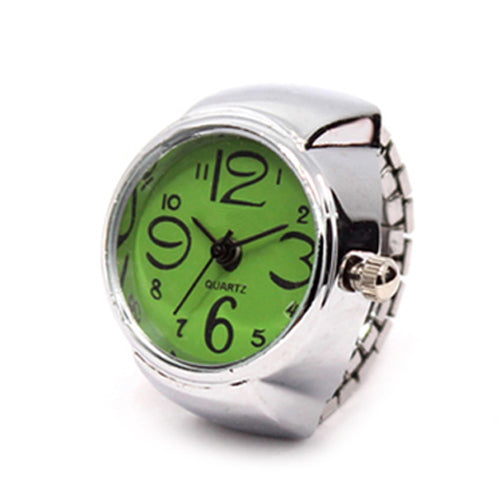 Fashion Quartz Stainless Steel Watch Ring - Fesara