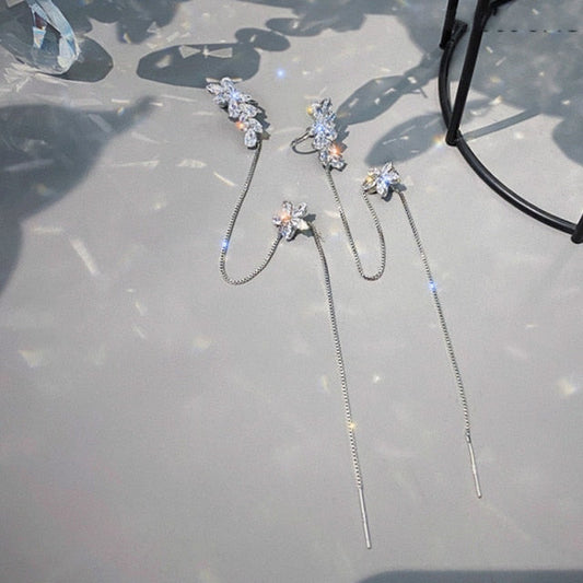 Beautiful Floral Drop Dangle Earrings - Fesara